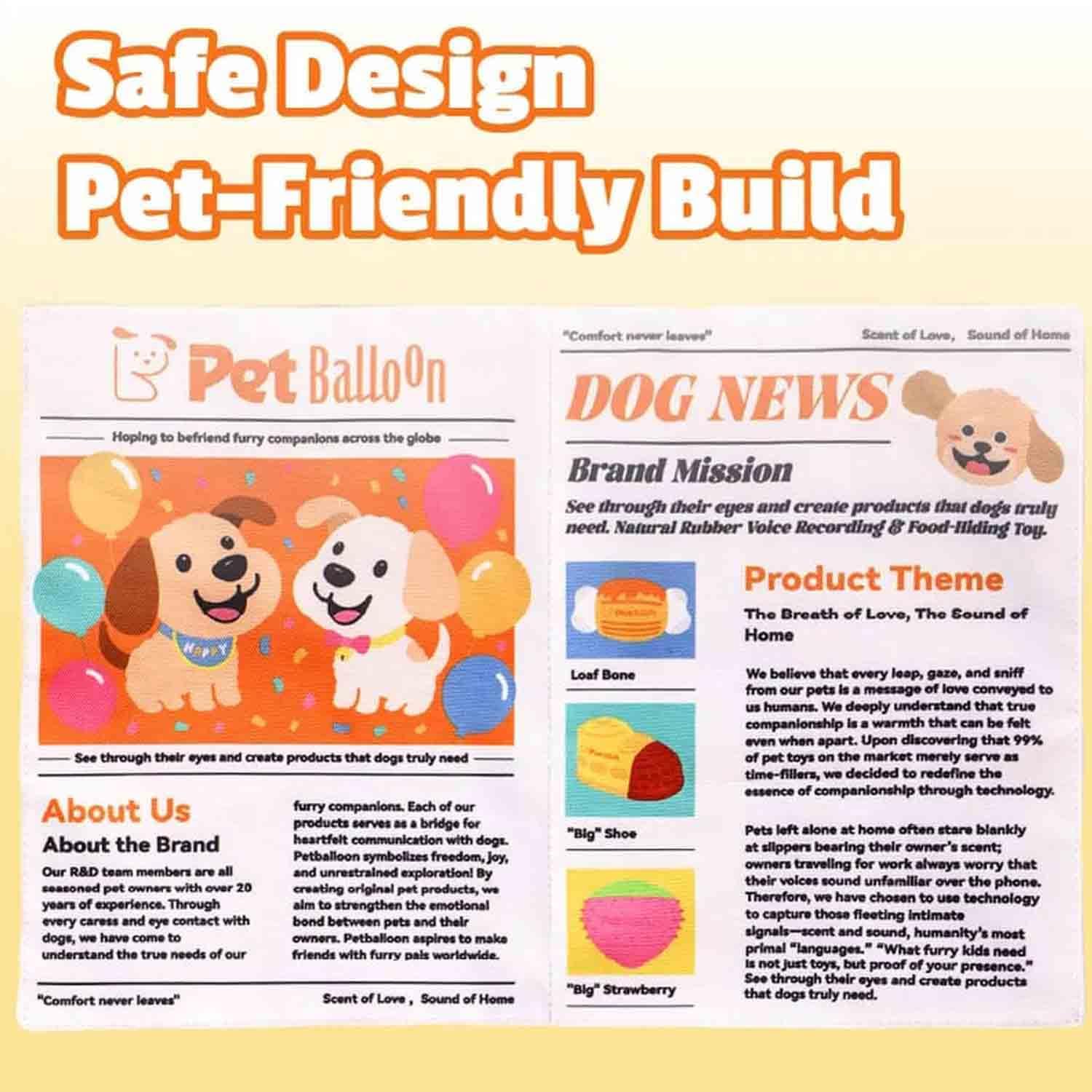 2-Pack Crinkle Newspaper Dog Toy