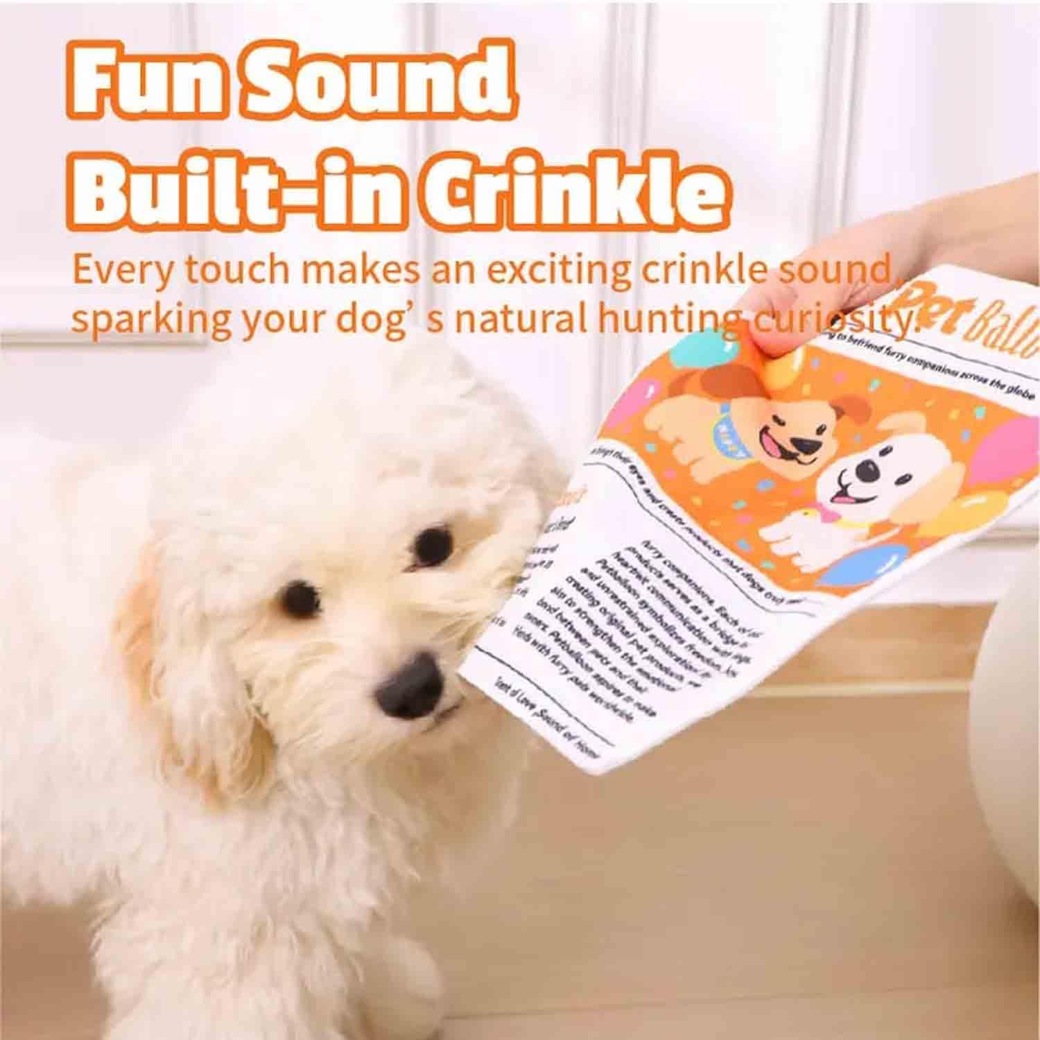 2-Pack Crinkle Newspaper Dog Toy