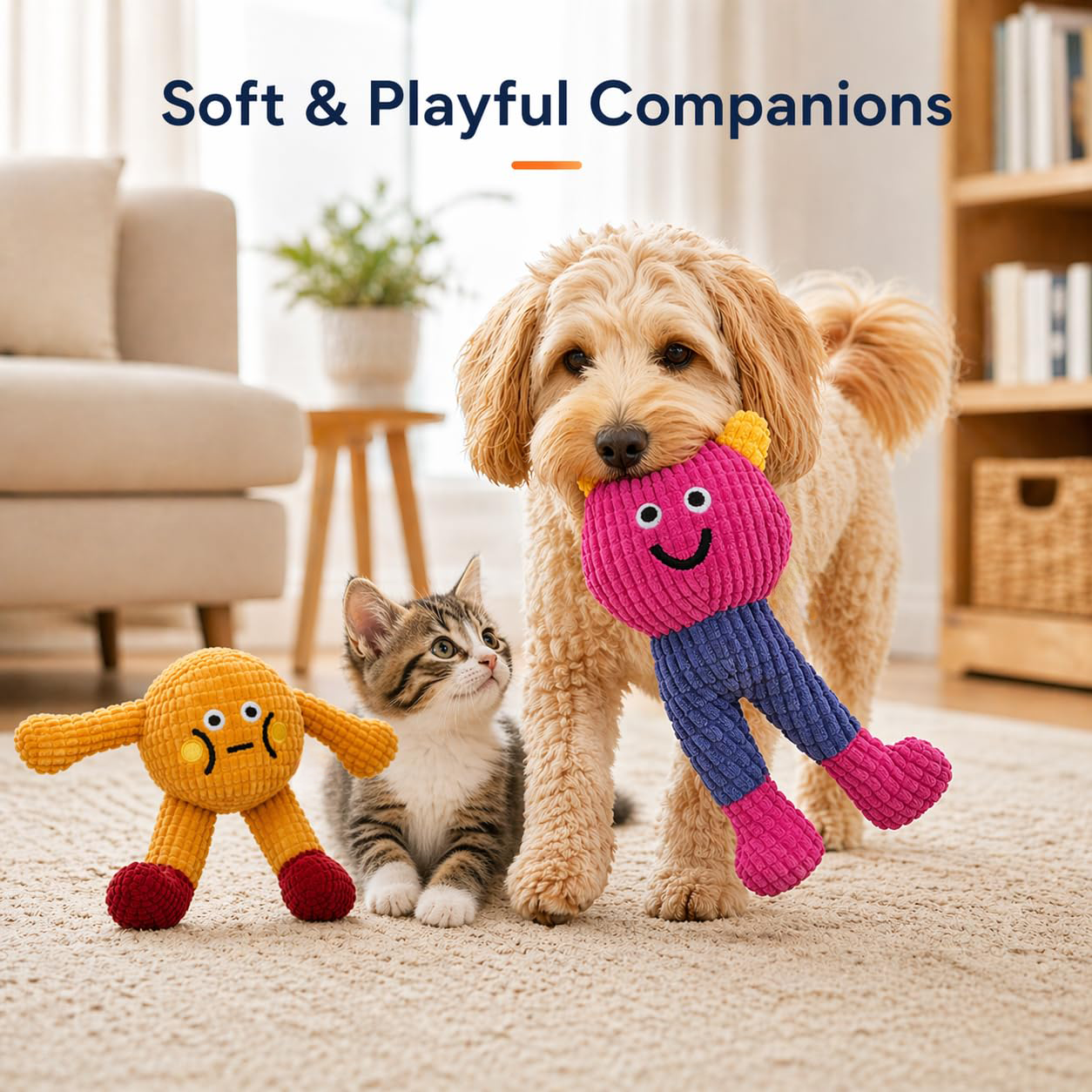 Cat & Dog Catnip Chew Toy 2-Pack