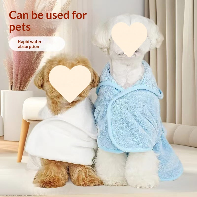 Quick-Dry Pet Bath Towel for Dogs & Cats