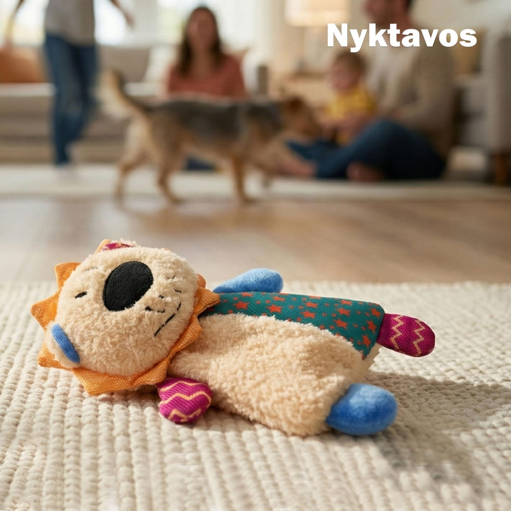Squeaky Stuffed Crinkle Dog Toy
