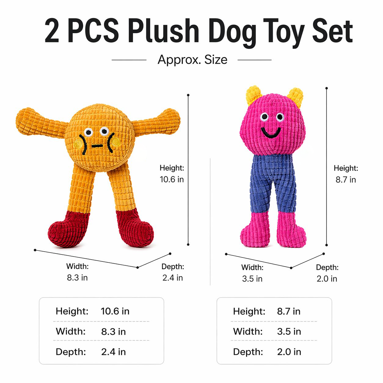 Cat & Dog Catnip Chew Toy 2-Pack