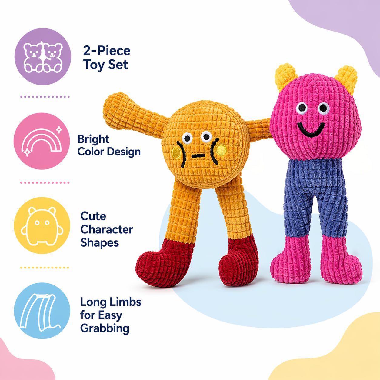 Cat & Dog Catnip Chew Toy 2-Pack