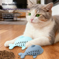Cat Treat-Dispensing Fish Chew Toy