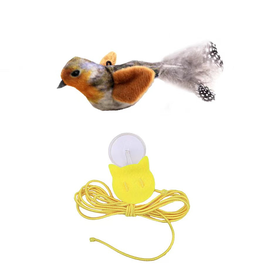 Squeaky Bird Cat Toy - Bite Resistant Interactive Play Toy