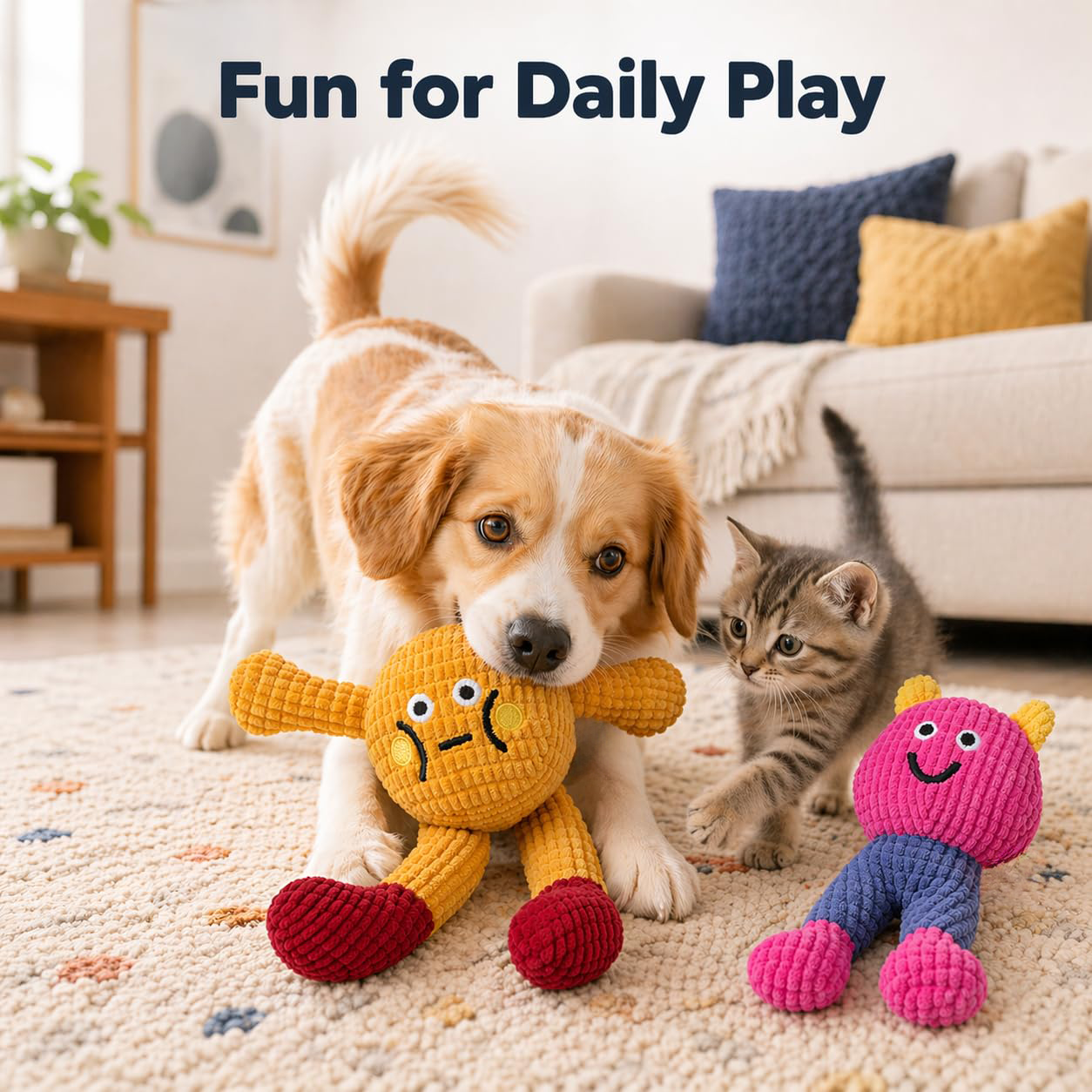 Cat & Dog Catnip Chew Toy 2-Pack