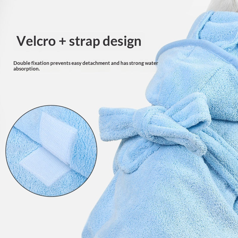 Quick-Dry Pet Bath Towel for Dogs & Cats