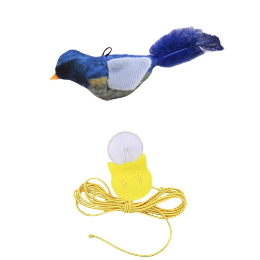 Squeaky Bird Cat Toy - Bite Resistant Interactive Play Toy