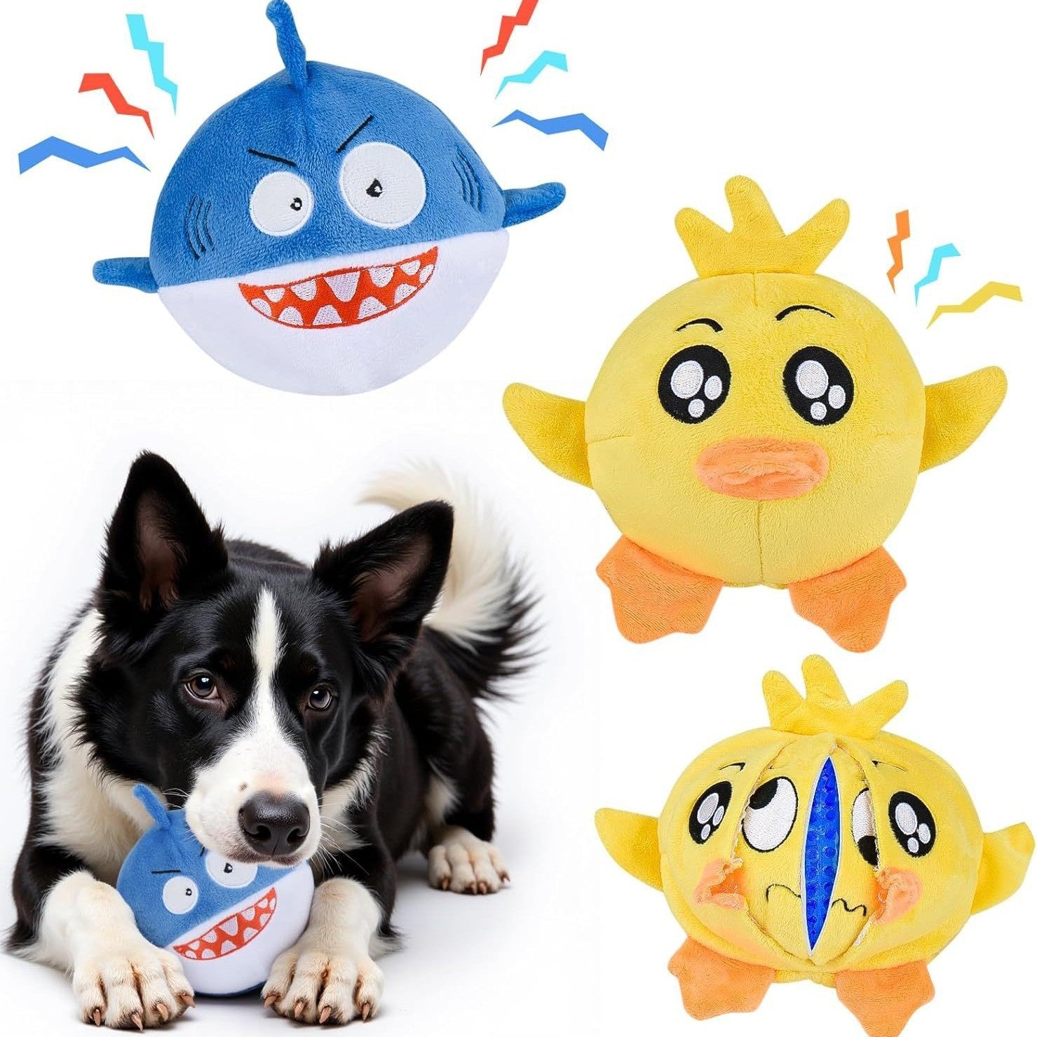 Teething And Dental-cleaning Plush Puppy Toss-and-fetch Toy