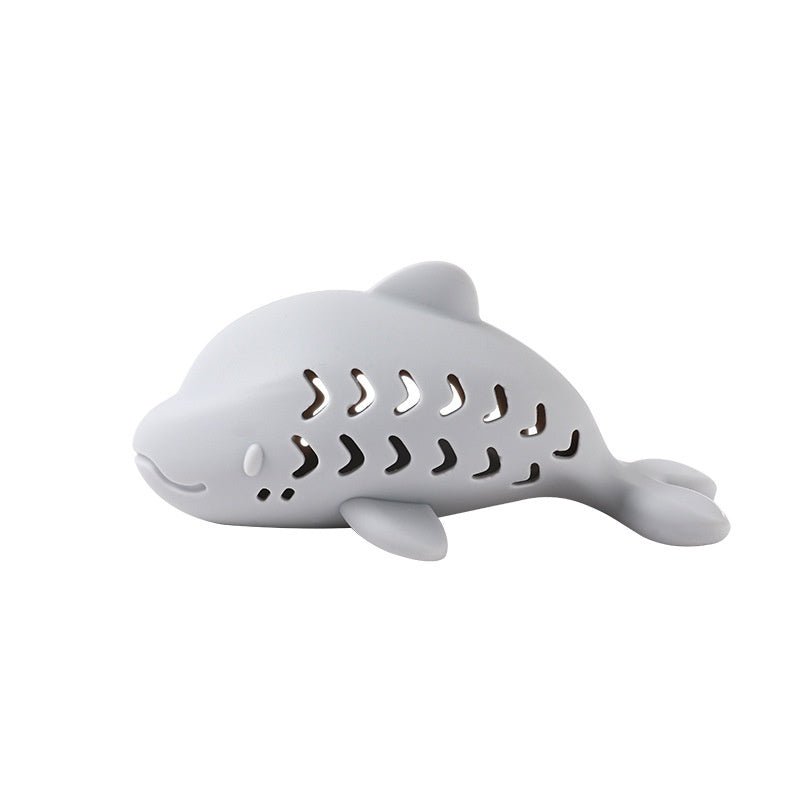Cat Treat-Dispensing Fish Chew Toy