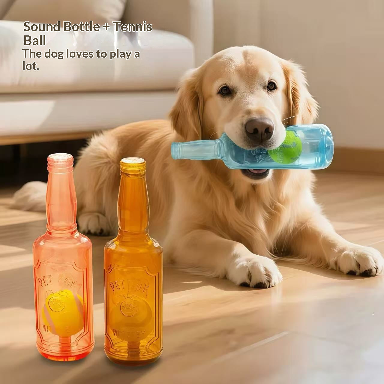 Squeaky Chew Tennis Ball for Pets